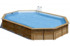 Овальный деревянный бассейн 942x592х146 см AVILA GRE 790092