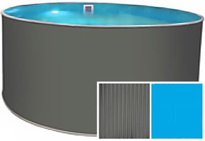 Сборный бассейн ЛАГУНА вкапываемый ТМ601 круглый 700х150 см (платина)